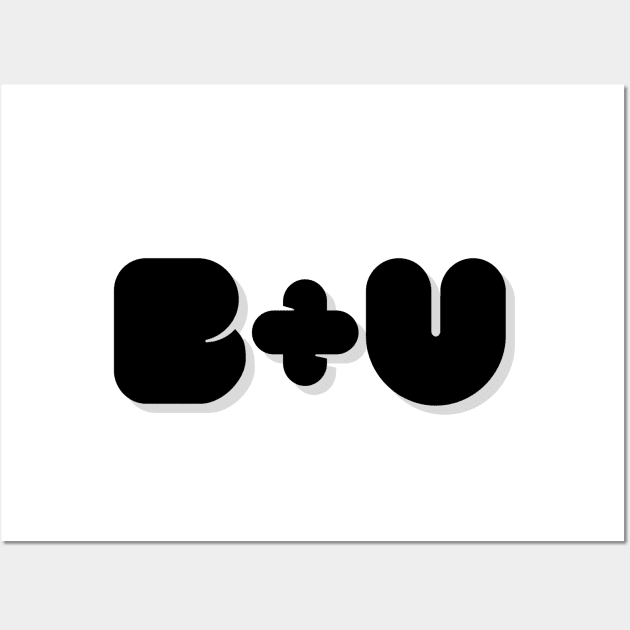 Initials B+U Wall Art by Felicias portraits